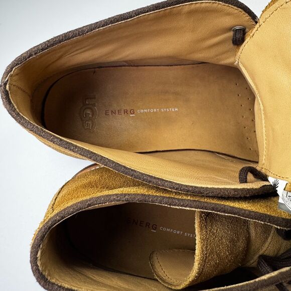 UGG Mens Chukka Boots 10.5 Brown Suede Leather Treadlite Comfort Leather Lined - Picture 9 of 15